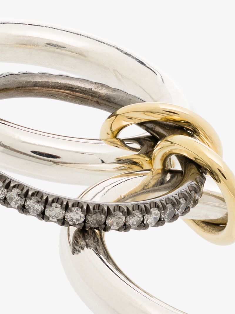 Sterling Silver Libra Diamond Ring