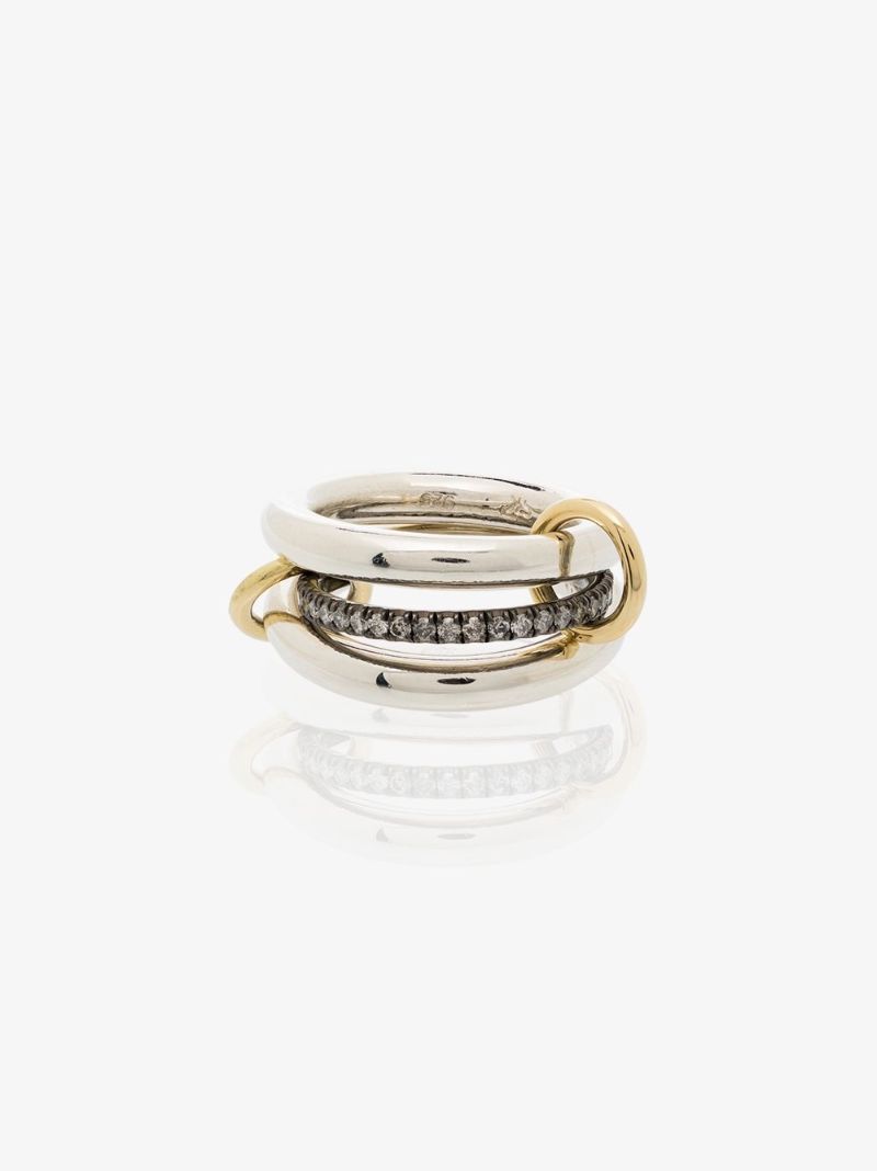 Sterling Silver Libra Diamond Ring