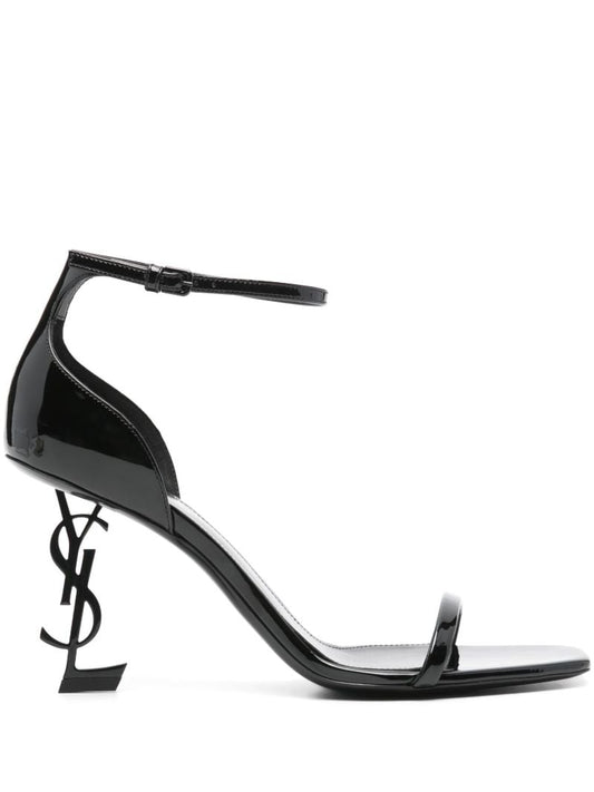 Black Opyum 85 Patent Leather Sandals