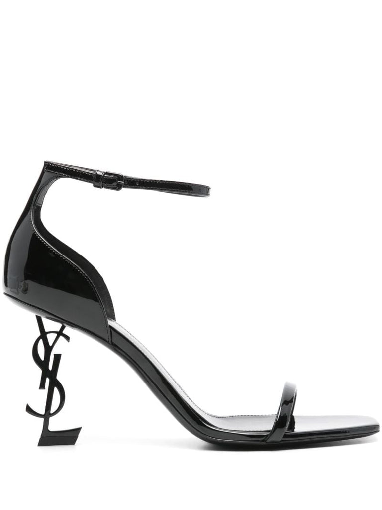 Black Opyum 85 Patent Leather Sandals