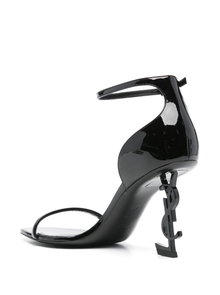 Black Opyum 85 Patent Leather Sandals