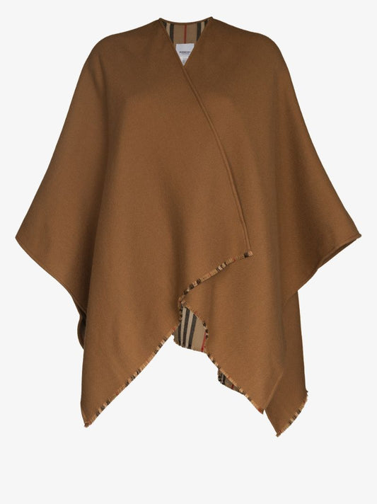 Icon Stripe Wool Cape
