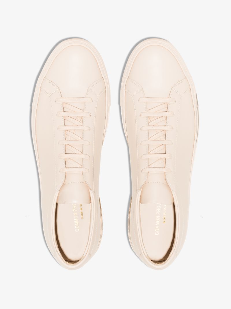 Neutral Achilles Low Top  Leather Sneakers