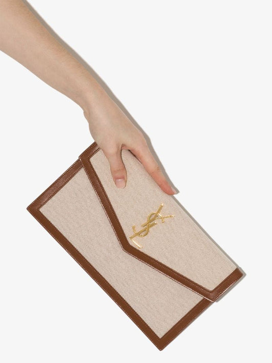 Monogram Envelope Clutch Bag