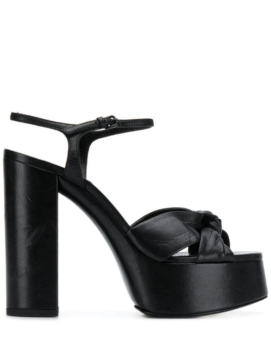 Black Bianca 125 Platform Sandals