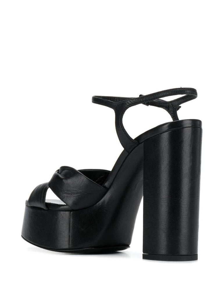 Black Bianca 125 Platform Sandals