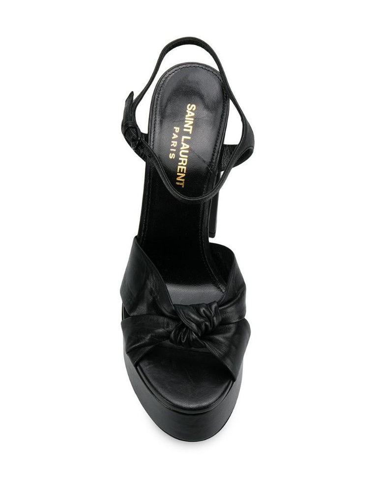 Black Bianca 125 Platform Sandals