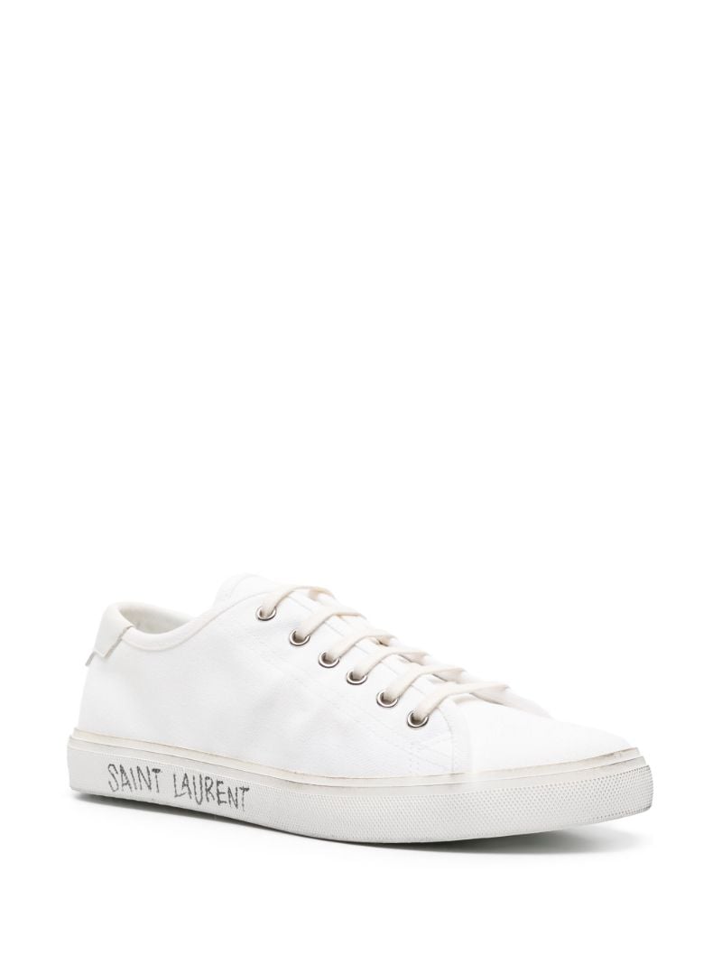 White Malibu Low Top Sneakers