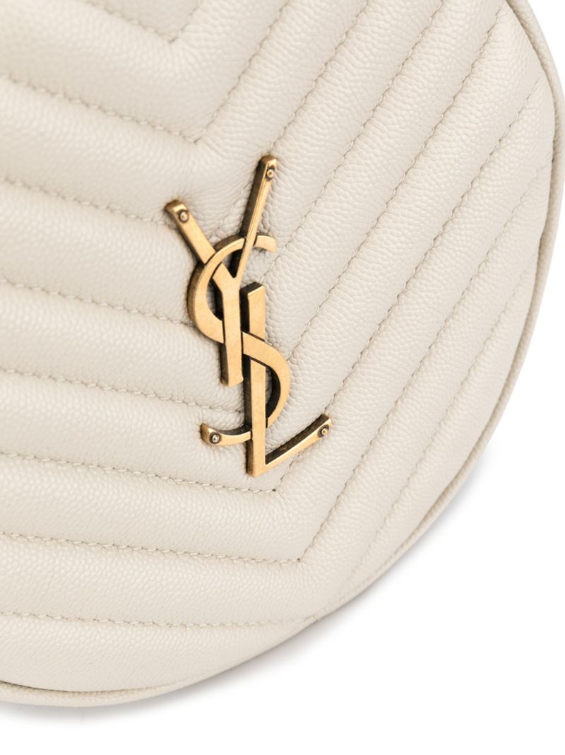 White Vinyle Quilted Leather Shoulder Bag
