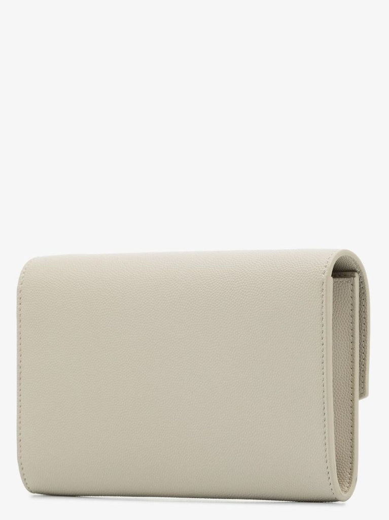 Neutral Uptown Leather Chain Wallet