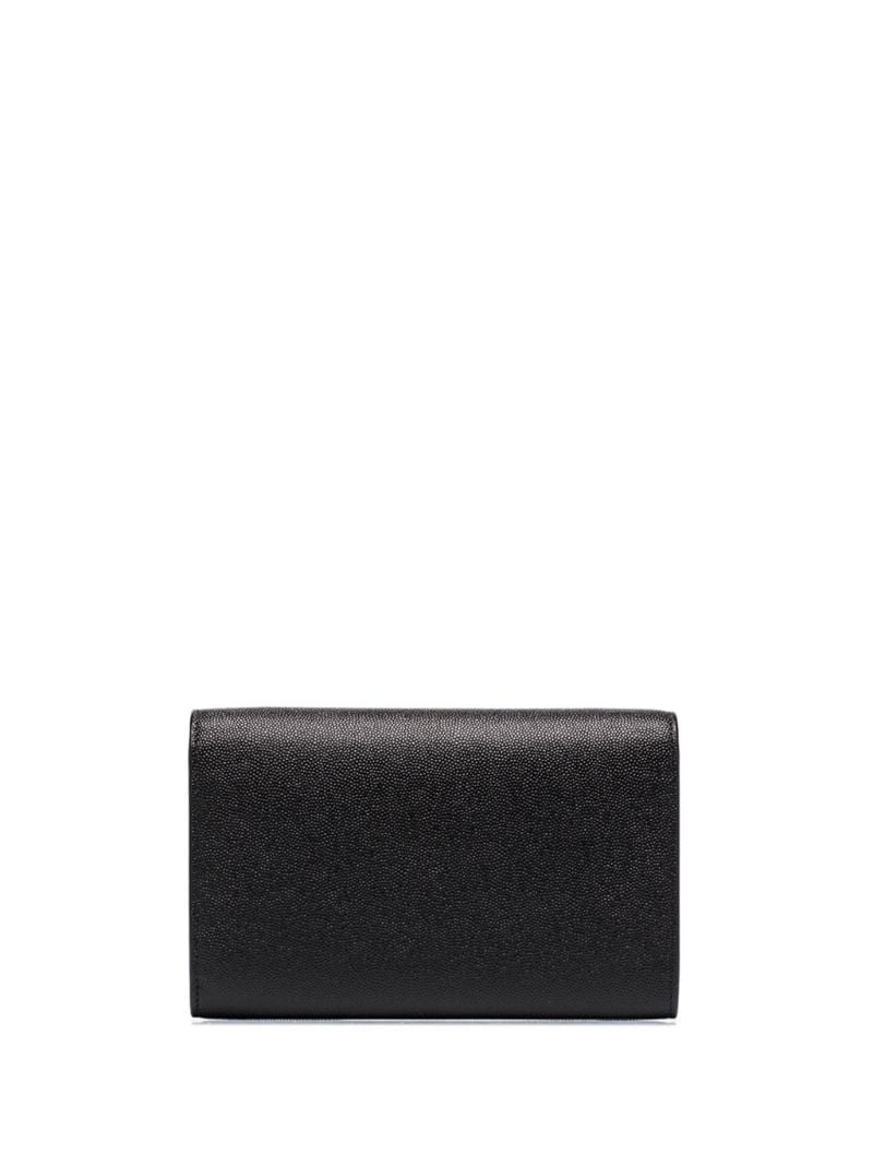 Black Uptown Leather Chain Wallet