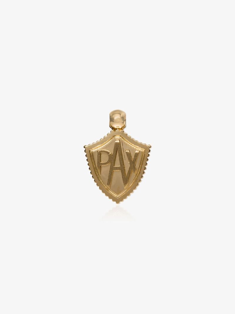 18k Yellow Gold Pax Shield Charm