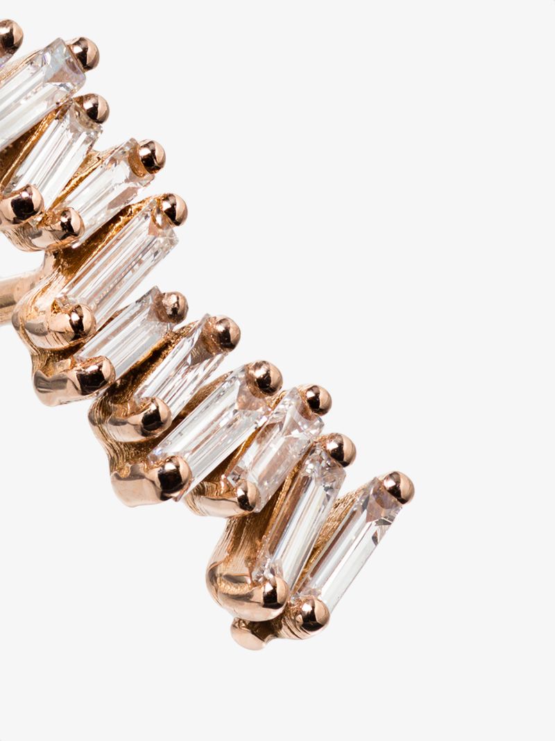 18k Rose Gold Firework Diamond Earrings