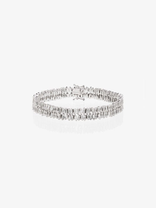 18k White Gold Fireworks Diamond Bracelet