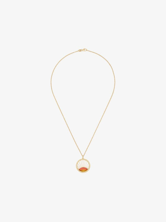 18k Yellow Gold Sunset Diamond Necklace