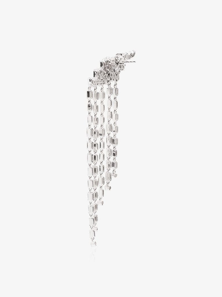 18k White Gold Fireworks Diamond Drop Earrings