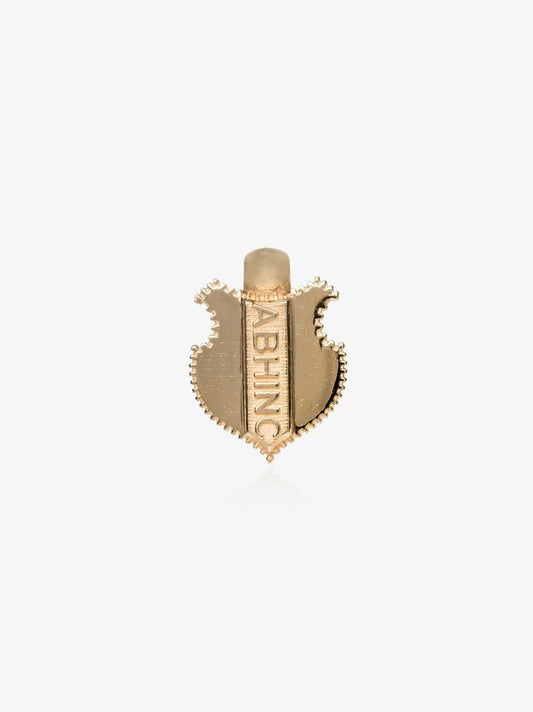 18k Yellow Gold Ab Hinc Shield Charm