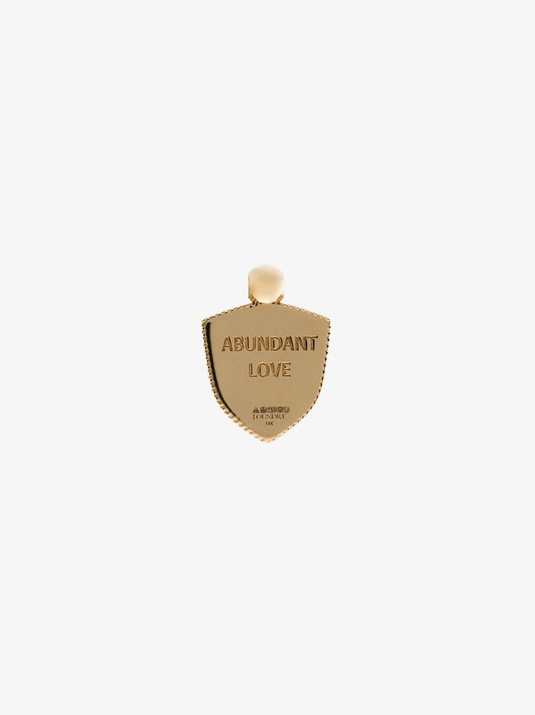 18k Yellow Gold Abundant Love Crest Charm