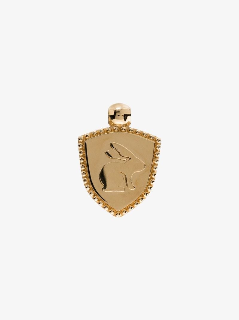 18k Yellow Gold Abundant Love Crest Charm