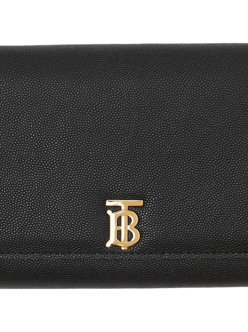 Black Hannah Leather Shoulder Bag