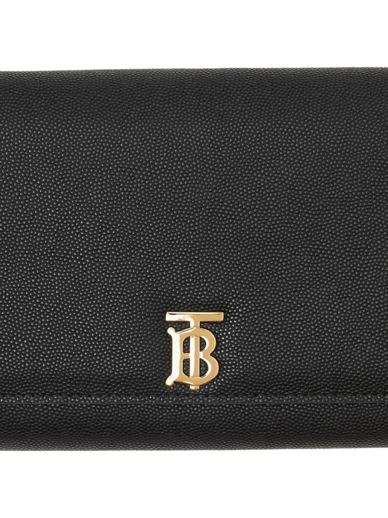 Black Hannah Leather Shoulder Bag