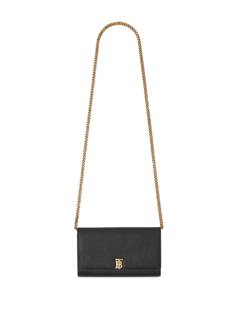 Black Hannah Leather Shoulder Bag