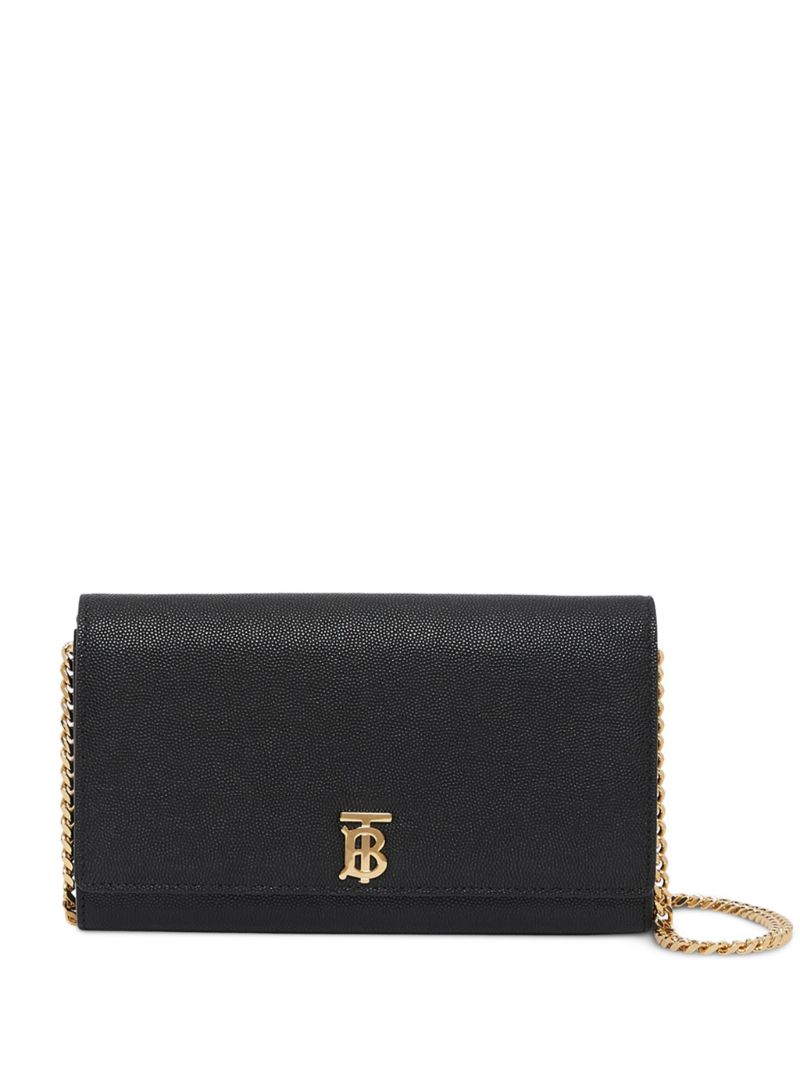 Black Hannah Leather Shoulder Bag
