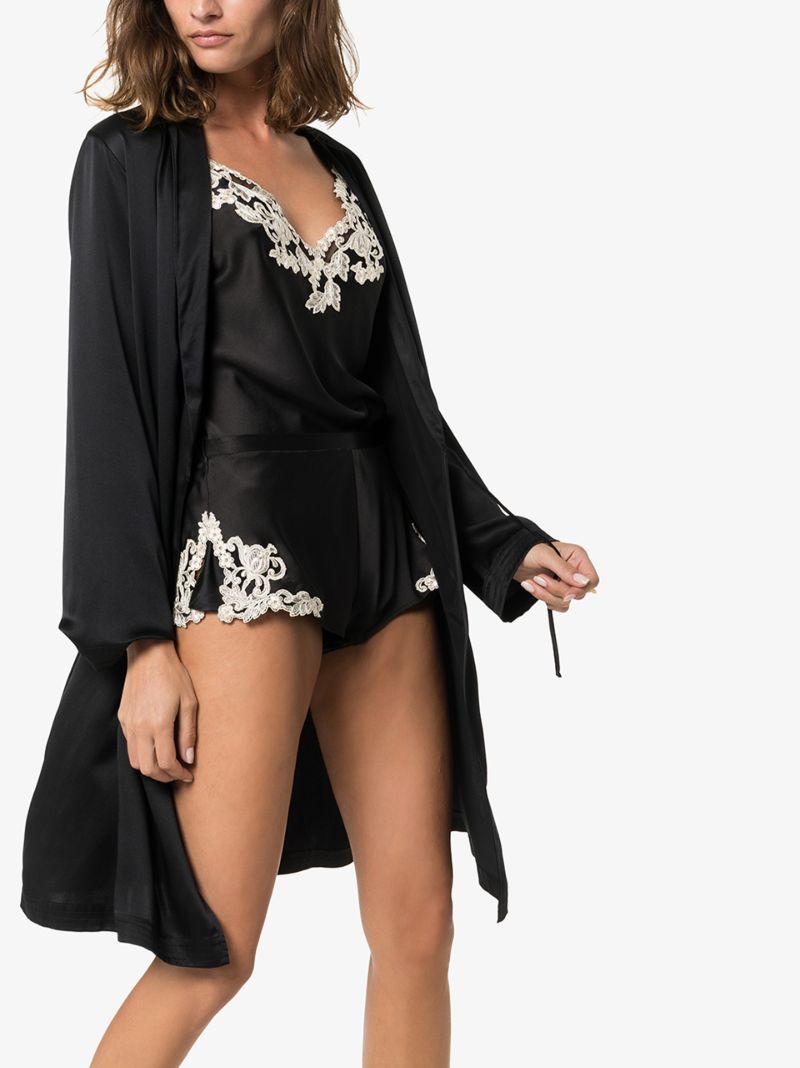 Black Maison Silk Camisole Top