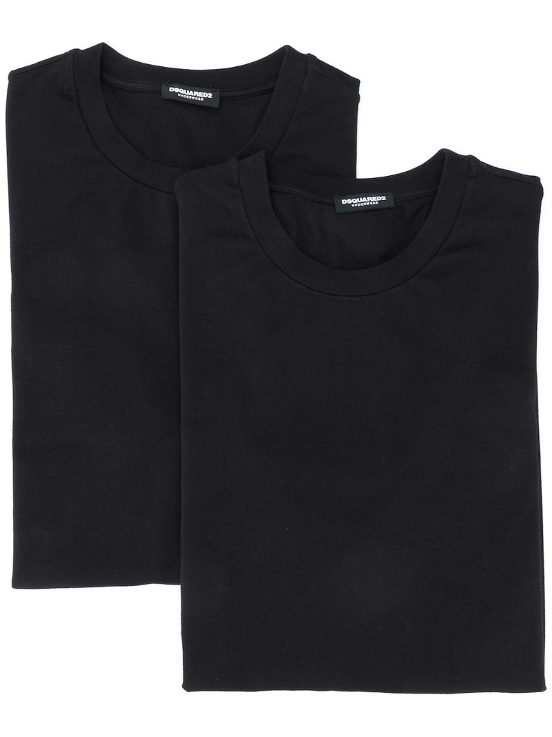 Black Logo-print Cotton T-shirt Set