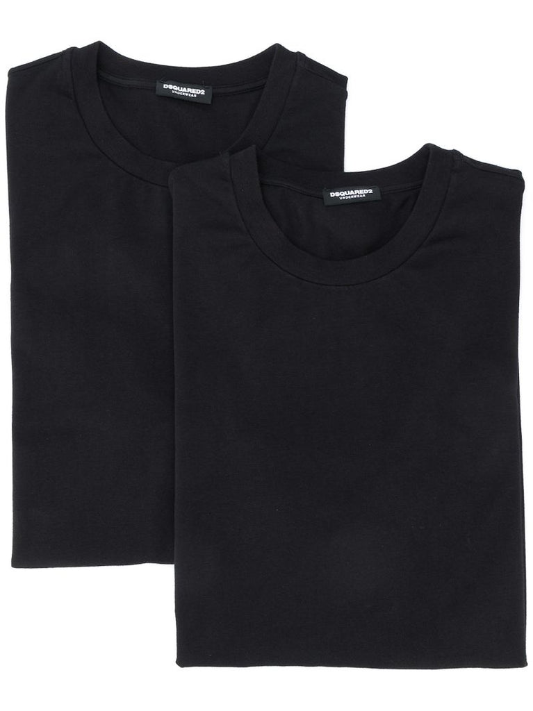Black Logo-print Cotton T-shirt Set