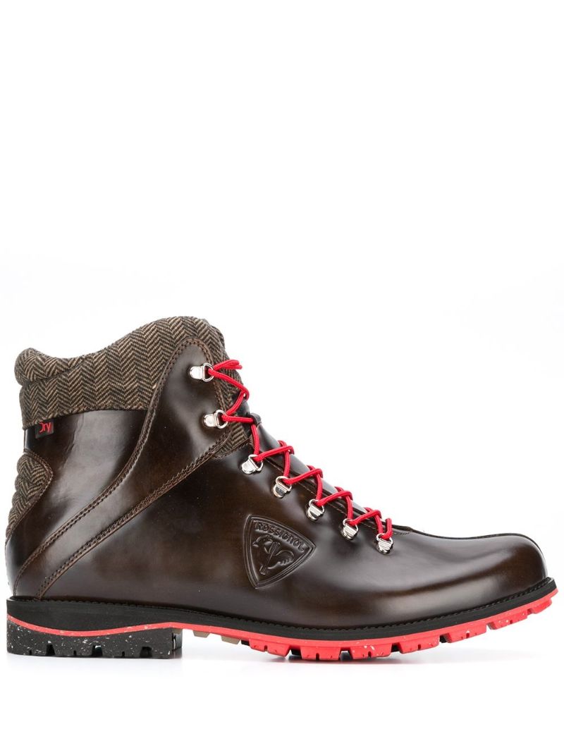 Brown 1907 Chamonix Leather Hiking Boots