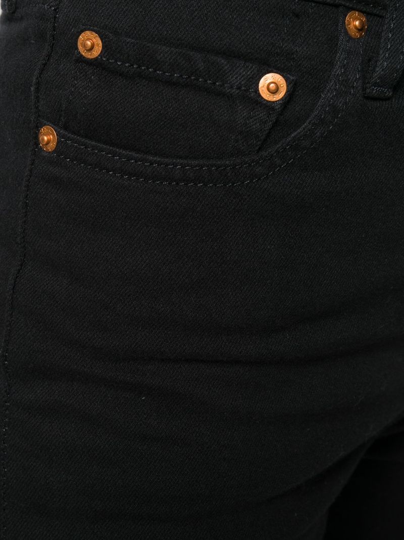 Black Ribcage Straight-leg Jeans