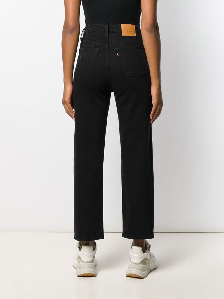 Black Ribcage Straight-leg Jeans