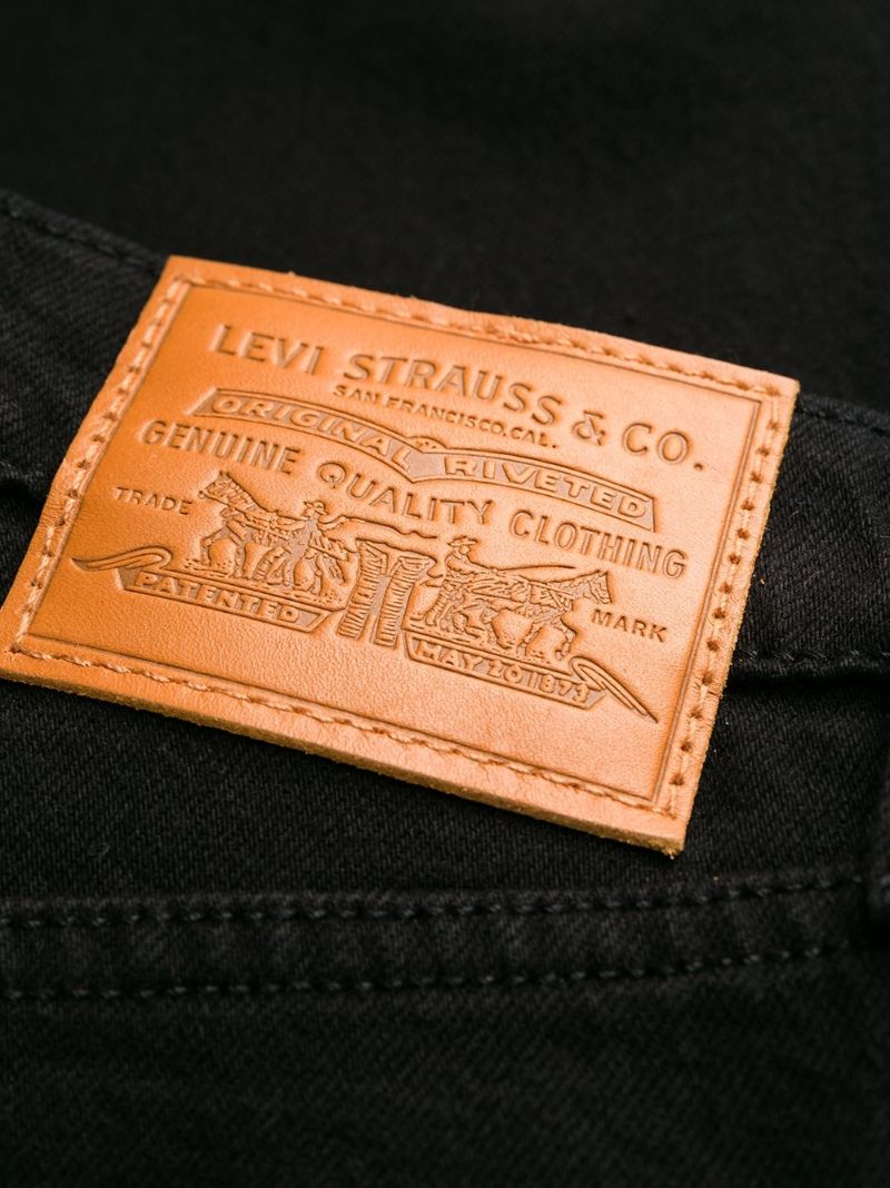 Black Ribcage Straight-leg Jeans