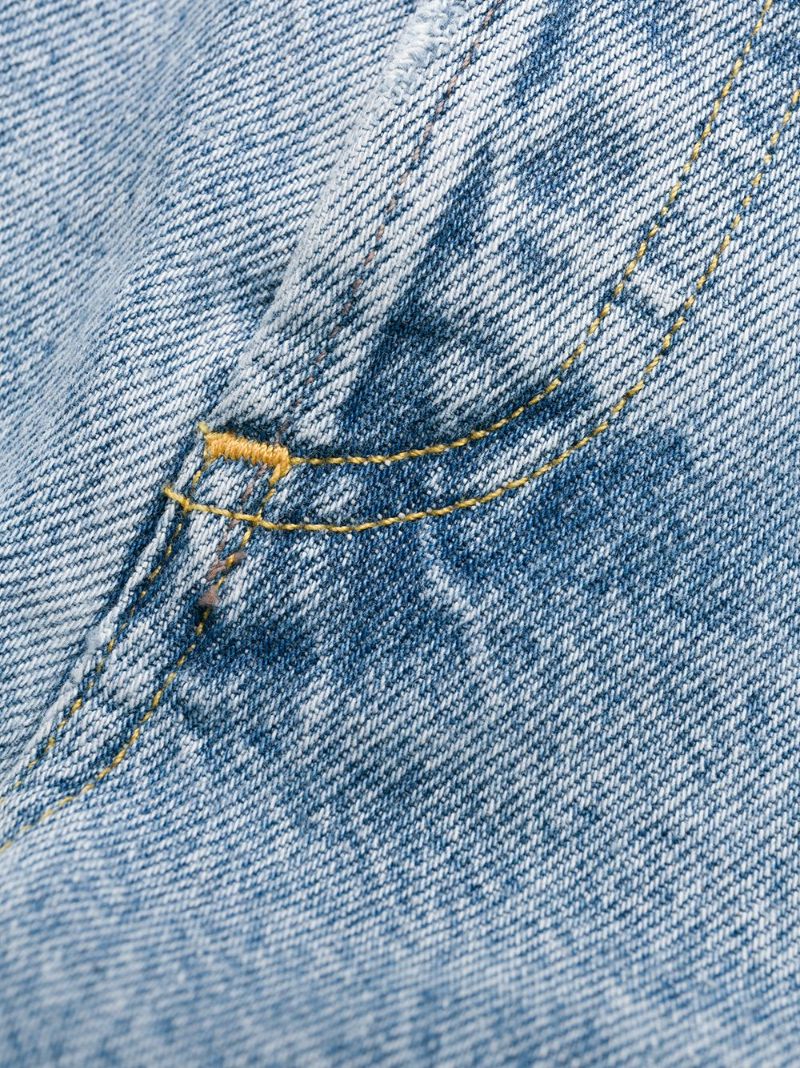 Blue Parker Straight-leg Cropped Jeans