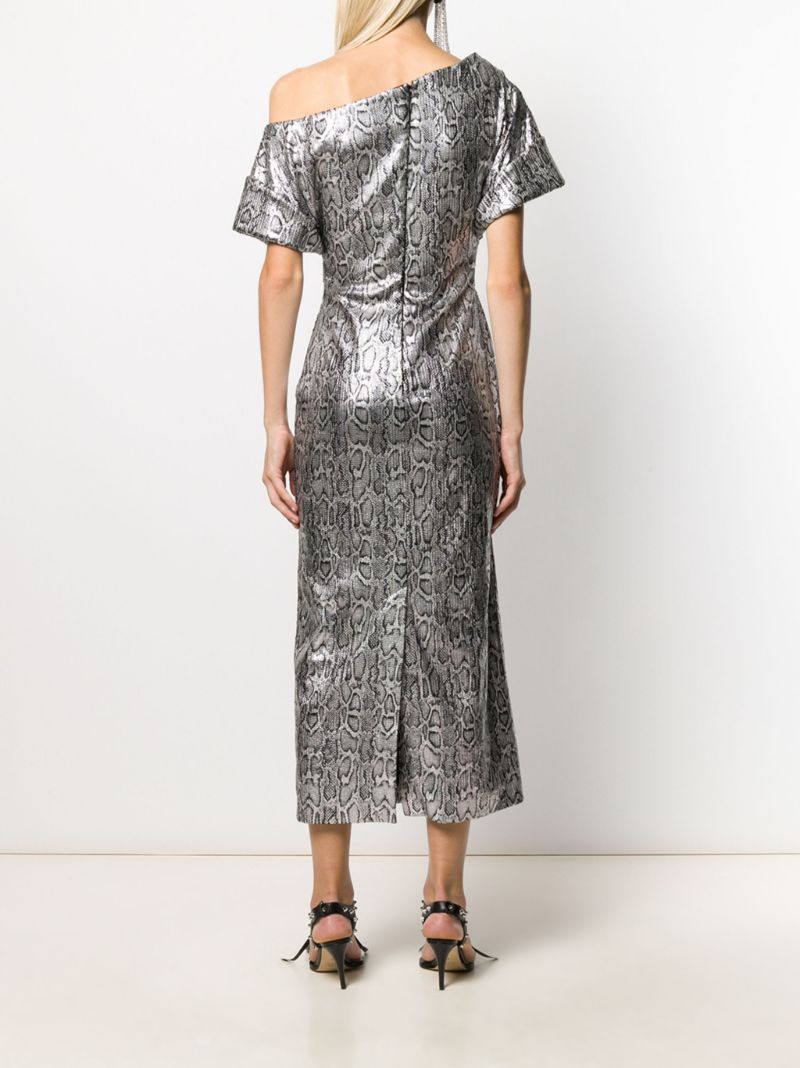 Sequin Snake Print Dress