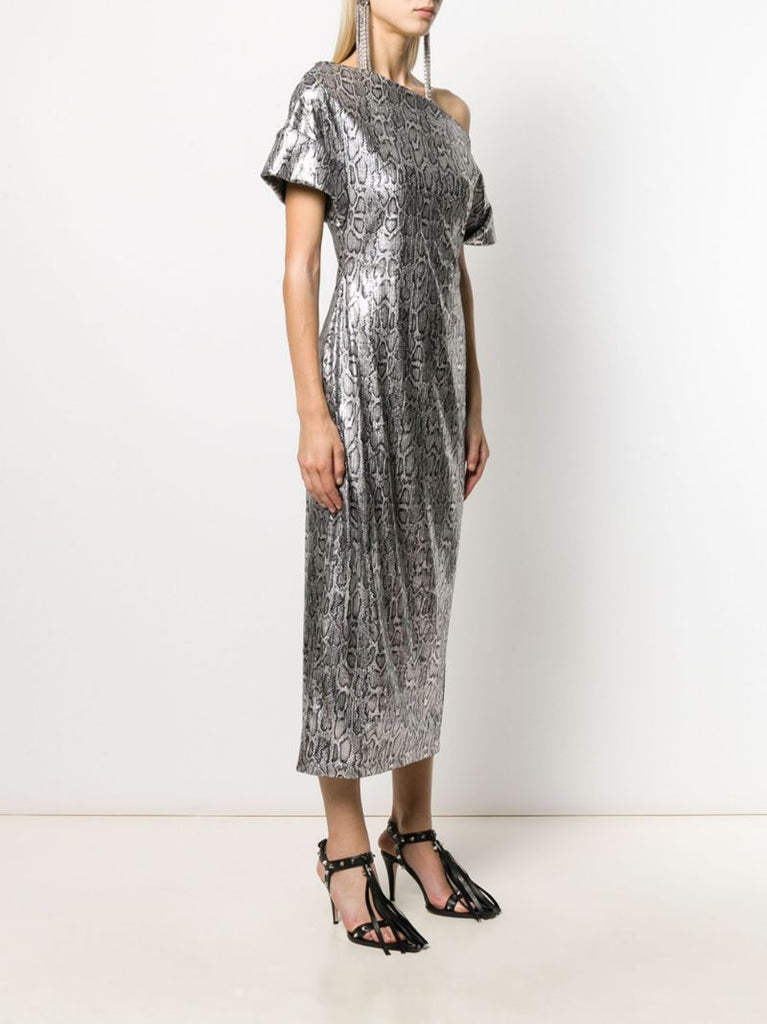 Sequin Snake Print Dress