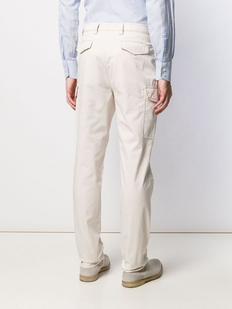 White Straight Leg Trousers