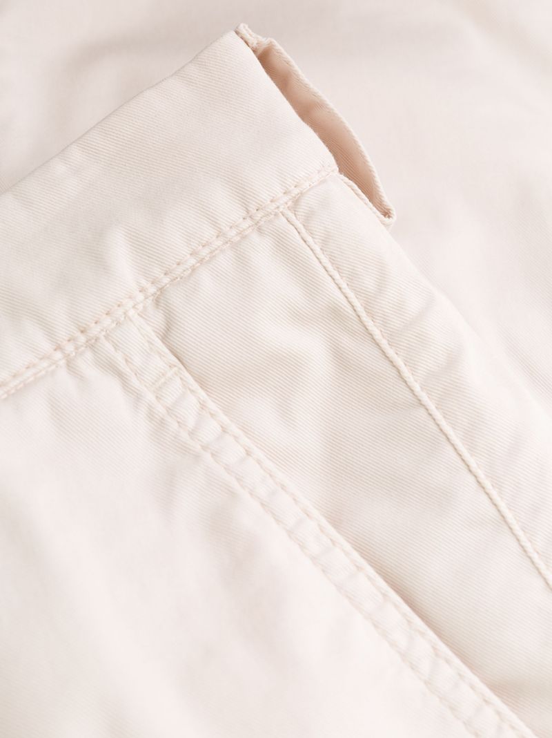 White Straight Leg Trousers