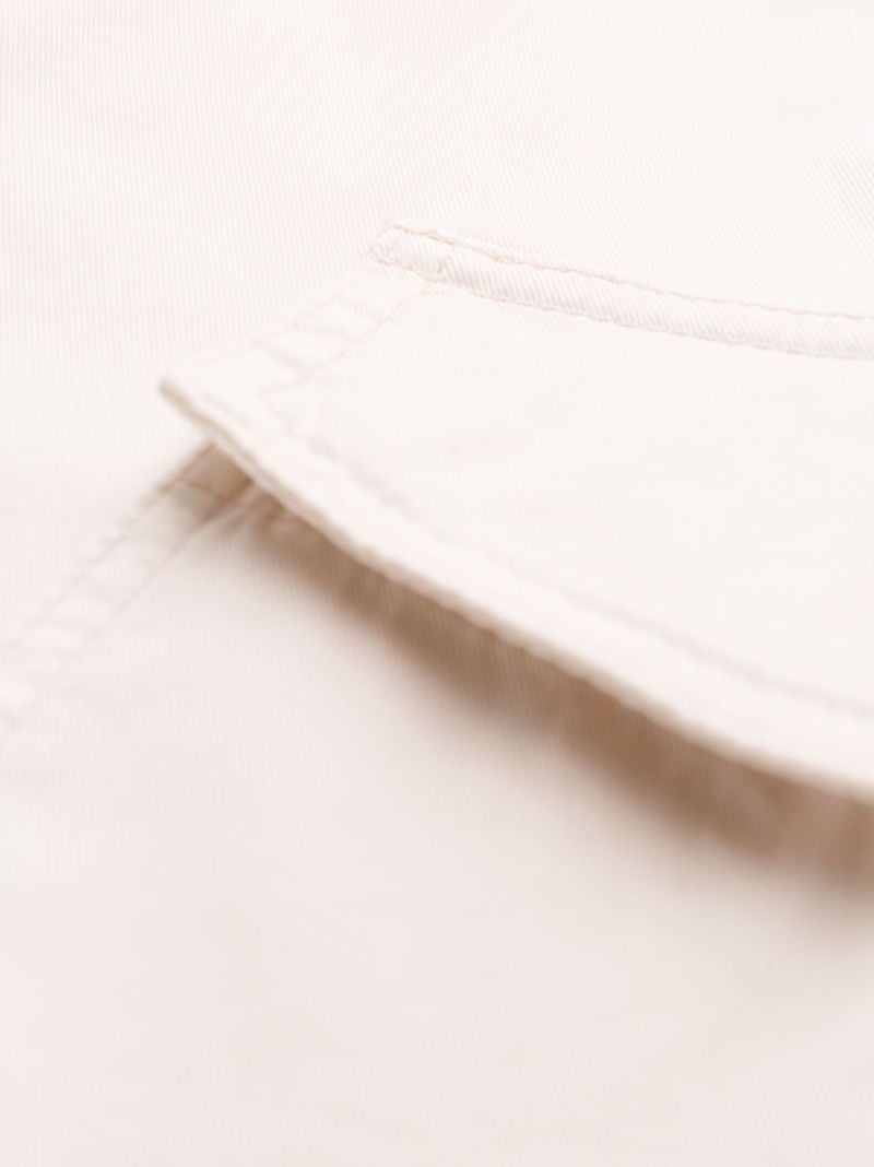 White Straight Leg Trousers
