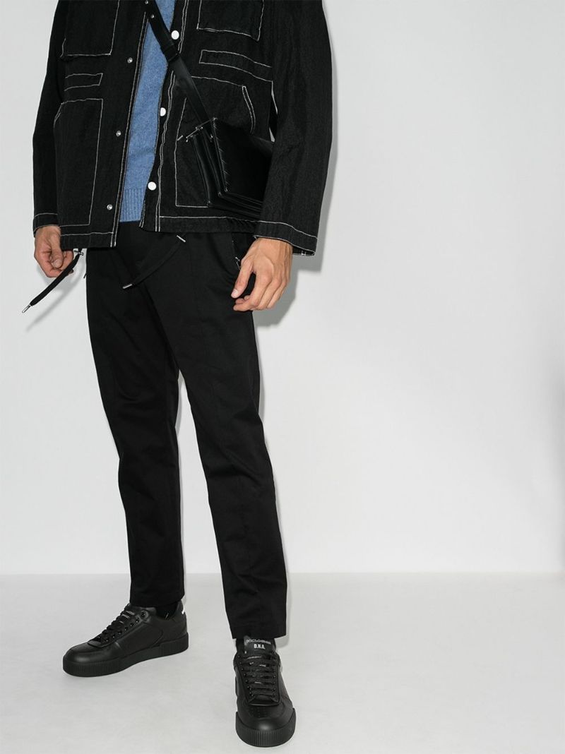 Black Miami Leather Sneakers
