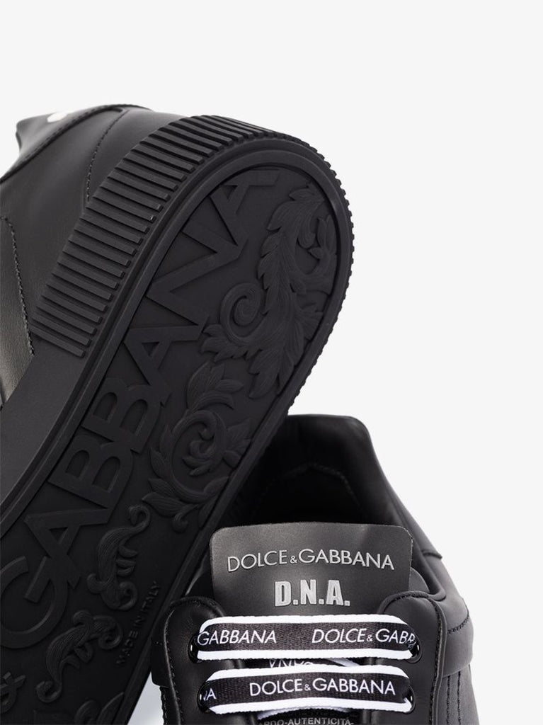 Black Miami Leather Sneakers