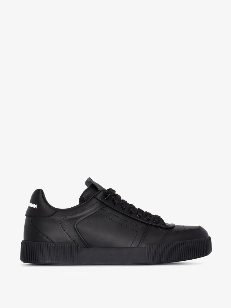 Black Miami Leather Sneakers