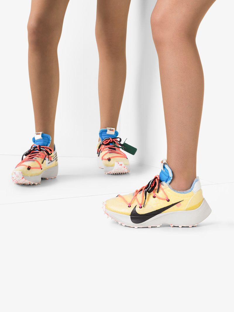 X Off-white Yellow Vapor Street Sneakers