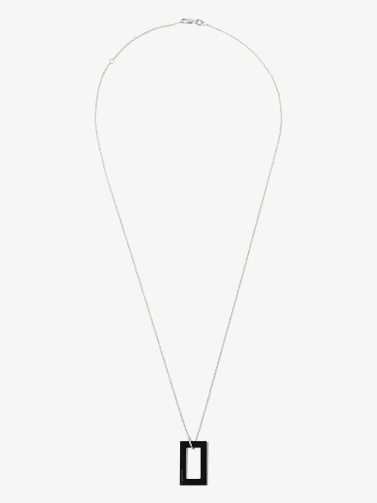 Sterling Silver Le 2.1g Ceramic Pendant Necklace
