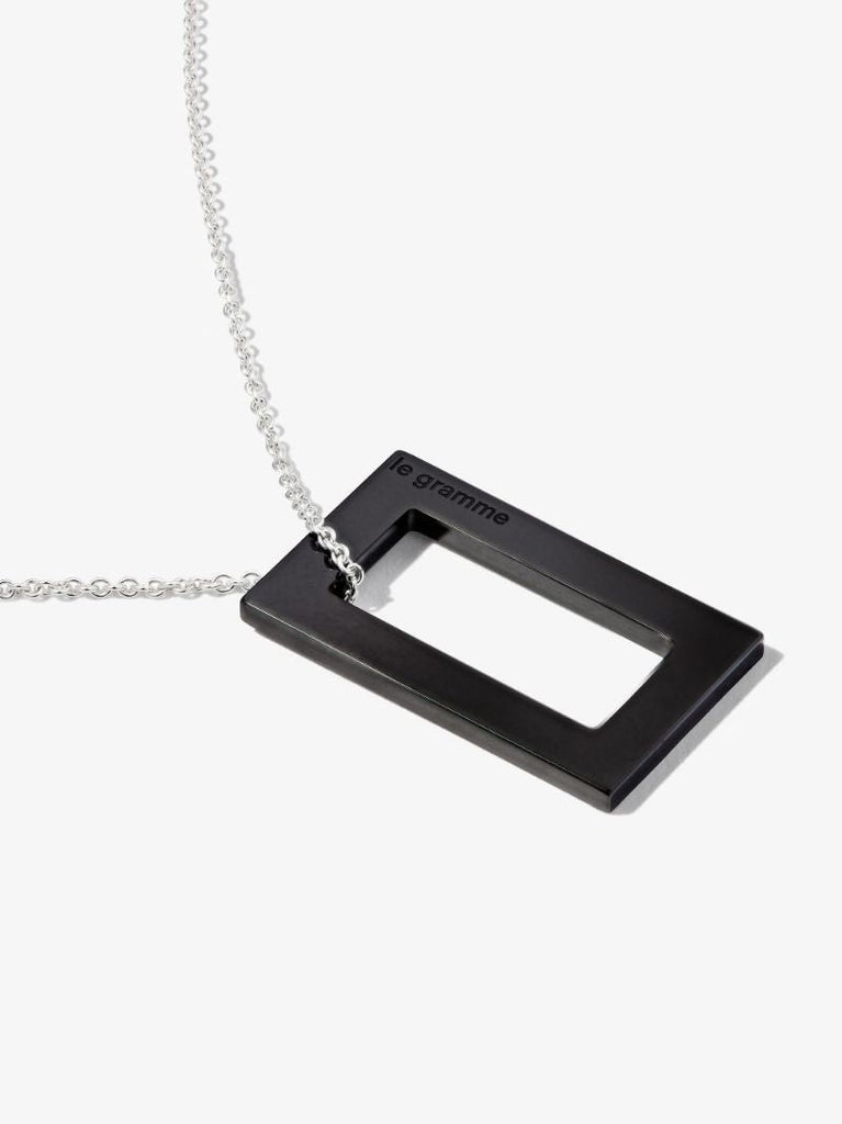Sterling Silver Le 2.1g Ceramic Pendant Necklace