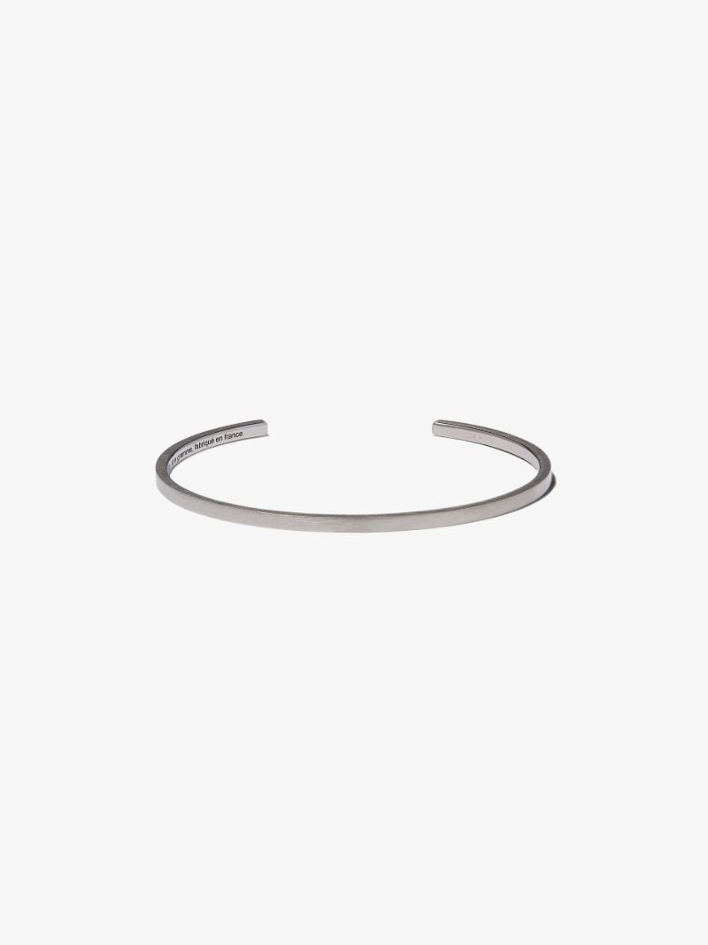 Black Sterling Silver Le 7g Ribbon Bracelet