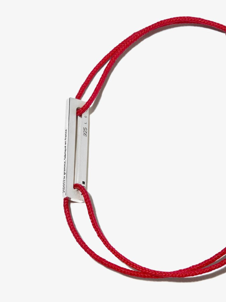 Sterling Silver Le 1.7g Perforated Cord Bracelet