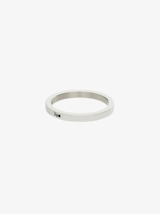 Sterling Silver La 3g Polished Ribbon Ring