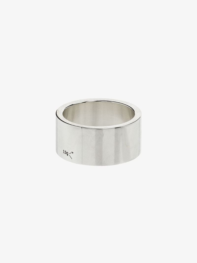 Sterling Silver La 15g Polished Ribbon Ring